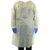 HCS PPE Gowns – Disposable Gowns, Medical – Single Layer, Spunbound Isolation Gown Disposable – Elastic Cuffs, Neck & Waist Tie – Home, Clinic, Dentist, Hospital – Yellow Cover Gown, Large (10 Pack)