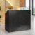 Tribesigns Reception Desk with Counter, Modern Front Desk Reception Room Table with Cable Grommet, 47 inch Retail Counter for Checkout, Lobby, Beauty Salon, Home Office Desk, Black