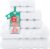 American Soft Linen Luxury 6 Piece Towel Set, 2 Bath Towels 2 Hand Towel 2 Washcloths, 600 GSM 100% Cotton Turkish Towels for Bathroom, White Towel Sets