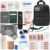 IFAK Trauma Kit with Tourniquet, 6-Inch Israeli Bandage, Splint, Tactical First Aid Kit for Car, Camping, Hiking and Travel with Molle Bag (Stellar Black)