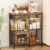 SWTYMIKI Coffee Bar Cabinet for Home – Farmhouse Coffee Stand Station Multi-Purpose Buffet Sideboard Cabinet with Drawers – Kitchen Bar Table for Living Room, Corner, Small Space, Espresso