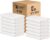 ZUPERIA White Bath Towels Bulk 12 Pack (24 x 48 Inches) – 100% Cotton Economy Light Weight Towels for Commercial Use – Quick Dry, Ultra-Soft, and Absorbent Bulk Towels