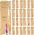 DincherBel Bamboo Toothbrushes Kit Bulk, Disposable Toothbrushes with Toothpaste(6g), Individually Wrapped Toiletries Amenities for Hotel, Airbnb, Homeless, Shelter, Camping and Travel (50 Pack)