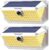 TECKNET 461 LED Solar Powered Outdoor Lights, 270° Angle & 3 Lighting Modes Motion Sensor Light Outdoor, Security Solar Lights Waterproof – 2 Pack, White Color & Warm Light