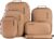 Aerotrunk Ultralight Compression Packing Cubes – Lightweight Travel Organizers for Suitcases and Luggage (6-Pack, Mocha)