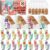 AZEN 30 Sets Bulk Gifts, Hand Cream and Lip Balm Bulk Set with Organza Bag Thank You Card, Baby Shower Wedding Gifts for Guests, Bridal Wedding Favors