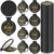 36 Pcs 2.76 Inch Inspirational Compact Mirror Bulk Women Small Gifts Graduation Party Favors Purse Mirror Pocket Mini Stuffer Items for Adult Coworker Cheerleader Employee (Black)