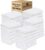 GOLD TEXTILES 60 Pack Economy White Bath Towels Bulk (22×44 Inches) Cotton Blend Multi-Purpose Hotel Towel for Commercial and Home Use – Lightweight, Easy Care & Quick Drying Towels