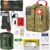 EVERLIT Emergency Trauma Kit, CAT GEN-7 Tourniquet 36″ Splint, Military Combat Tactical IFAK for First Aid Response, Critical Wounds, Severe Bleeding Control (Tan)