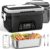 Vabaso Cordless Electric Lunch Box for Adults, 27000mAh Battery Powered Heated Lunch Box with APP, 1.2L (5.1 Cups) Automatic Scheduled Self Heating Lunchbox for Office Work Travel Outdoor, 248℉ Max