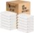 ZUPERIA White Bath Towels Bulk 12 Pack (20 x 40 Inches) – 100% Cotton Economy Light Weight Towels for Commercial Use – Quick Dry, Ultra-Soft, and Absorbent Bulk Towels