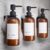Stylish Shampoo and Conditioner Dispenser Set of 3 for Wall Mount – Modern Drill Free 21oz Shower Soap Bottles with Labels – Easy Refill Body Wash Dispensers for an Instant Bathroom Decor Upgrade