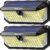 TECKNET 416 LED Solar Lights Outdoor Waterproof, 300° Angle & 3 Lighting Modes Motion Sensor Outdoor Lights, 2 Pack Solar Powered Flood Wall Lights IP66 for Home Patio Fence Yard Deck Garage Street