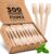 PURPLECLAY Wooden Disposable Forks (300 PCS) FSC Certified Wood Compostable Forks, Eco-Friendly Compostable Utensils for Party, Plastic-Free Wood Utensil, Bamboo Utensils Alternative, Fork for Eating