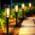 Mancra Solar Pathway Lights, 8 Pack LED Solar Lights Outdoor Waterproof, Glass Metal Garden Lighting for Yard Path Landscape Lawn Walkway Driveway, 3000K
