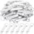 Dandat 100 Pcs Bottle Opener Keychain Bulk Personalized Thank You Wedding Favors for Guests Aluminum Wine Beer Opener Engraved Wedding Guest Gifts for Birthday Party Graduation Souvenirs(Silver)