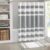 Madison Park Shower Curtain Waffle Weave Striped Pieced Design Fabric Shower Curtains for Bathroom with 3M Scotchgard Moisture Management Premium Spa Quality Modern Standard 72″x72″ Grey