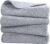 POLYTE Quick Dry Lint Free Microfiber Hand Towel, 16 x 30 in, Set of 4 (Gray)
