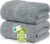Utopia Towels Luxurious Jumbo Bath Sheet 2 Piece, 600 GSM, 35 by 70 Inches, 100% Ring Spun Cotton, Highly Absorbent and Quick Dry Extra Large Bath Towel, Super Soft Towel, Cool Grey