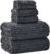 Extra Large Bath Towel Set of 6 (40″x80″),Oversized Bath Sheet Super Soft Highly Absorbent Microfibers Quick Dry Luxury Shower Towel for Bathroom Spa Gym Hotel Yoga (Charcoal Gray, 6Piece)