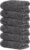 Tens Towels Pack of 6 Hand Towels, 100% Cotton, Lighter Weight, Quick to Dry, 16 x 28 Inches, Super Soft & Absorbent, Perfect for Bathroom & Kitchen, Dark Grey